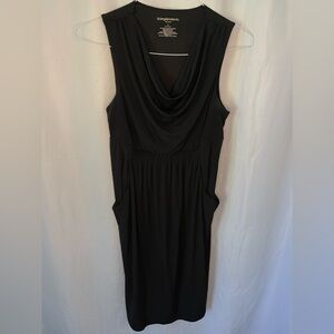 Liz Lange Maternity LBD Little Black Dress, Cinched Waist, Pockets, Small